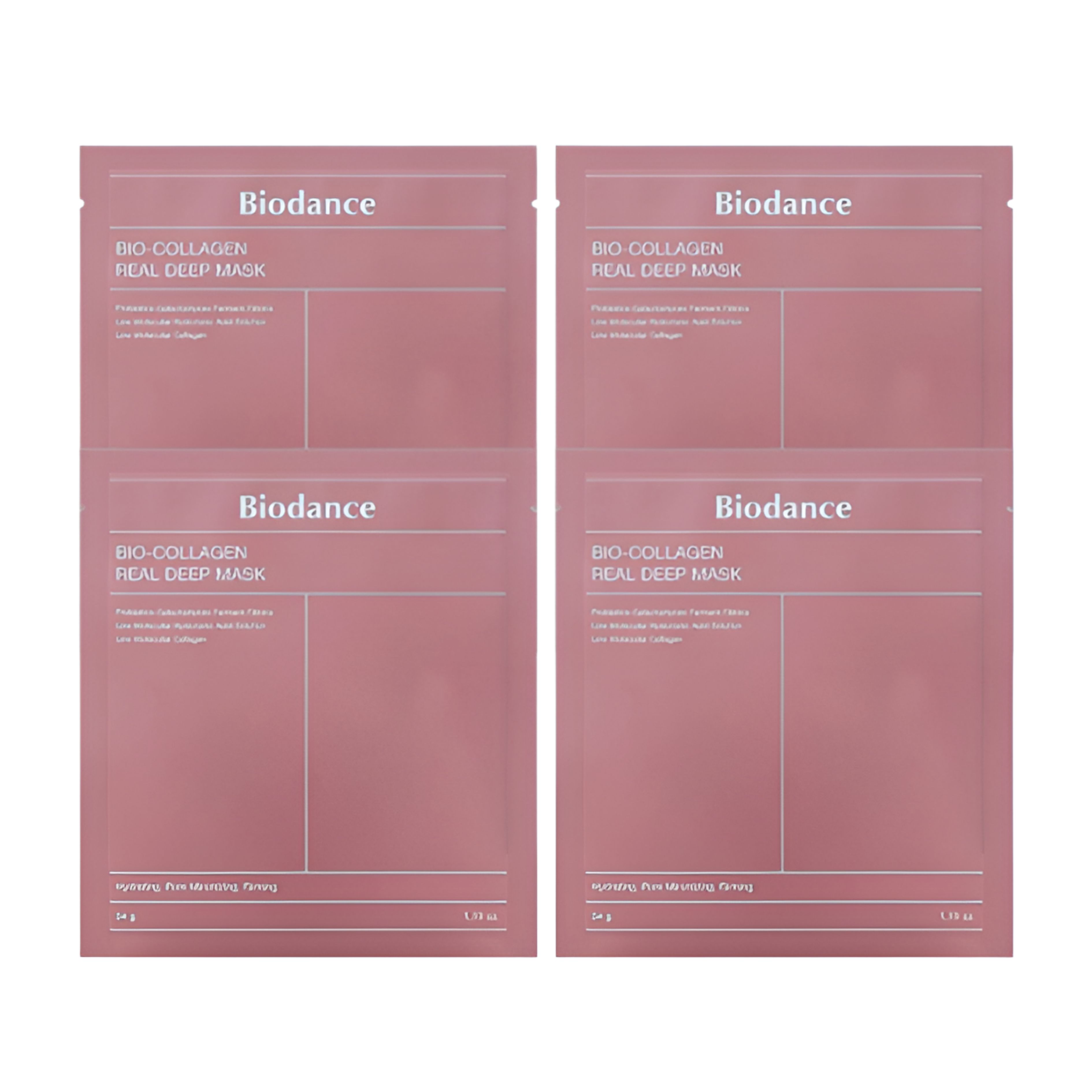Biodance Bio-Collagen Real Deep Mask Hydrating Firming Hydrogel Sheet Mask 34g 4pcs