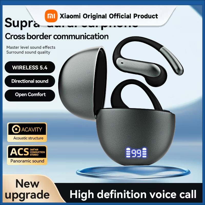 Xiaomi K10 Model Air Pods Wireless Bluetooth Earphones Tws Over-Ear Design Oval Shape Fashionable Charging Case Comfortable Unobtrusive