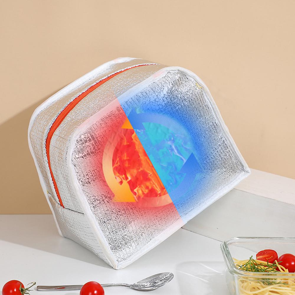 3D Cute Cartoon Lunch Box Bag for Students - Insulated Thermal Food Carrier, Portable Handheld Meal Tote with Keep Warm Pocket