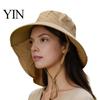 Wide Brim Beach Hat for Vacation Women Sun with Neck Flap, Packable Breathable Polyester Hat, UV Protection Travel Hiking Commuting