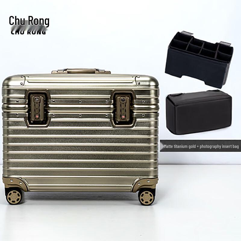 Churing All-Aluminum Frosted Top-Opening Camera & Travel Trunk