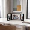MDF Tri-fold Hinged Photo Frame Set: Includes 2pcs 4x6in & 1pc 6x9in Frames, Limited Stock Available