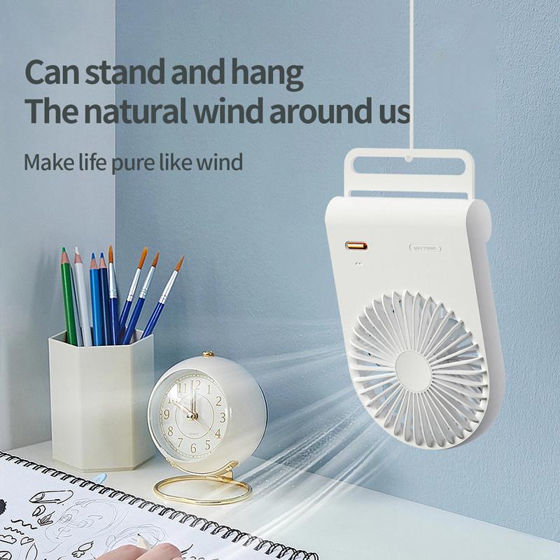 2025 New USB small Summer fan is handheld on the desktop and portable rechargeable fan in the student dormitory