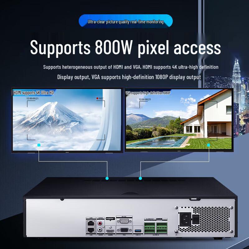 HIKVISION DS-8816N-R8 16-Channel 8-Bay NVR CN plug (adapter included)