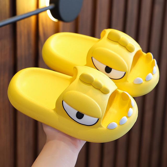 Dinosaur Slippers Kids  Boys Home Shoes Summer Cartoon Animal Bathroom Antislip Slides Teenager Girl Cute House Slipper