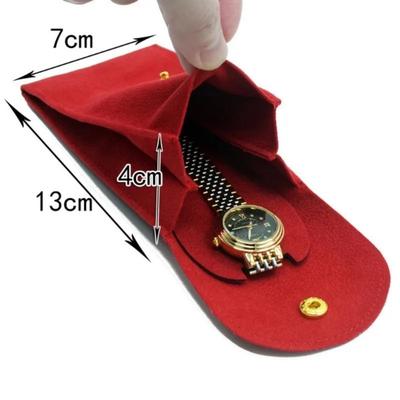Watch Dust Protection Case Storage Bag Blue and Black Flannelette Gift Bag Travel Storage Case Durable Portable Watch Bag