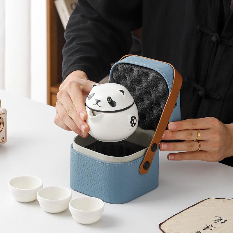 Portable Panda Travel Tea Set