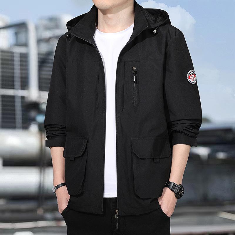 

Men s Thick Fleece-Lined Winter Jacket - Warm Casual Cotton Outerwear for Middle-Aged Men 2XL