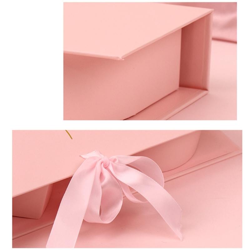 Cardboard Letter Combination Gift Box With Ribbon Flower Wrapping Container For Birthday Valentines Day Anniversary
