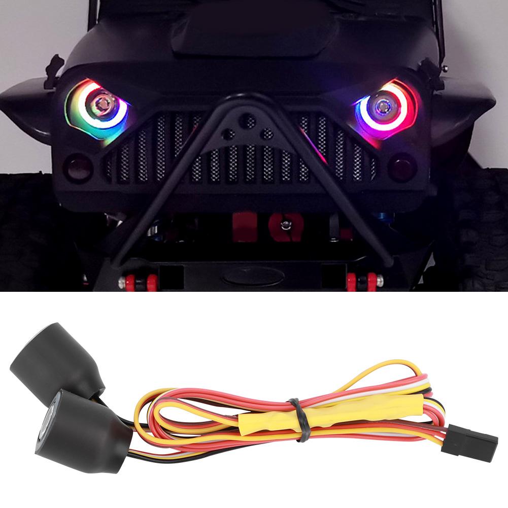LED Lights Headlight Fit for Jeep Wrangler 110 RC Crawler Car DIY Modification Upgrade Accessories