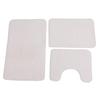 3 Pieces Toilet Mat Set Non Slip Water Absorbent Washable Bathroom U Shaped Toilet Rug Set for Home Toilet Training