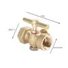 High Pressure Brass Three-Way Plug Valve