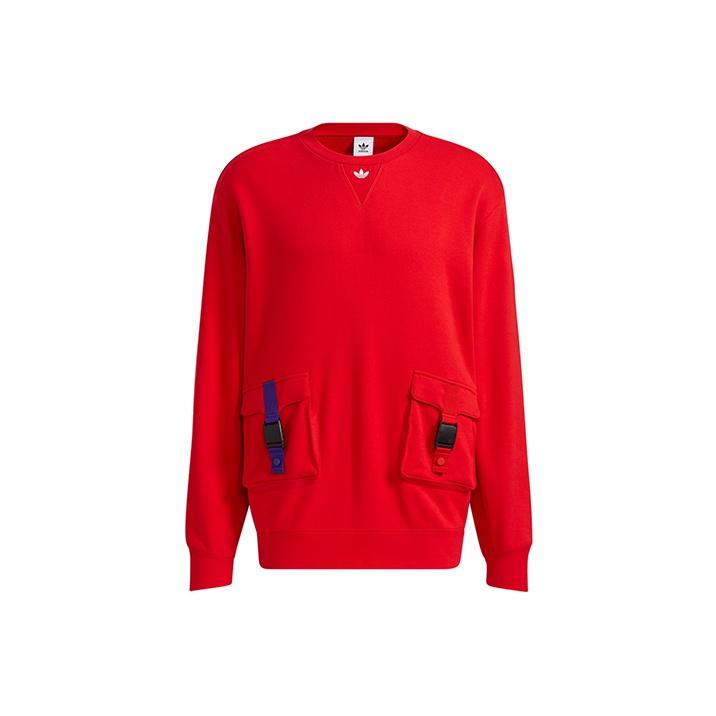 Adidas Originals New Year Edition Utility Pocket Pullover Hoodie Мужские топы Красный GR0219 M