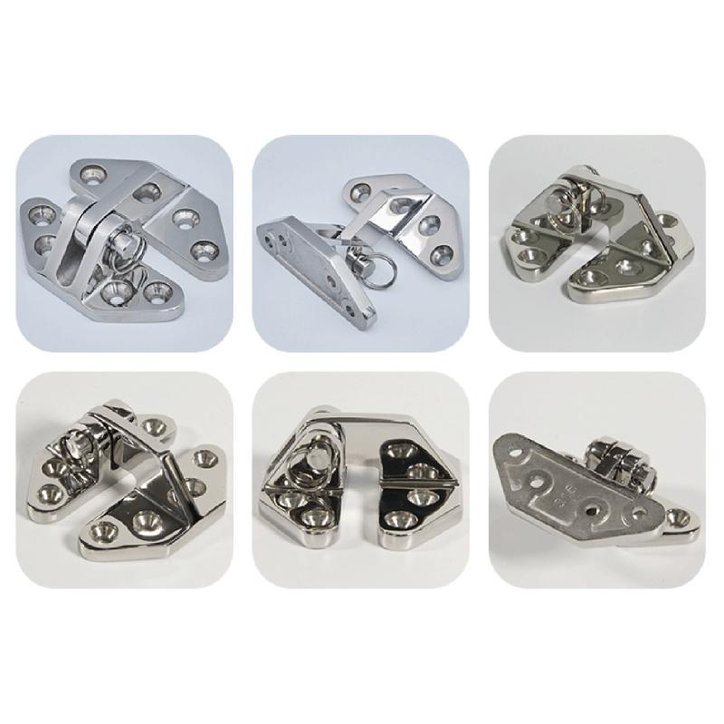 Stainless Steel 316 Marine Hinges 66x71mm with Removable Pin Suitable for Deck Fitting, Boat/Yacht Hardware Installation