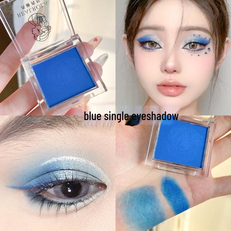 Hochgesättigter matter grüner Lidschatten für Weihnachten: Reiche Farbabgabe in Gelb, Blau, Rot und Lila