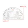 Semicircle Military Coordinate Scale and Protractor Map Coordinate Scale Protractor Romer Grid Reference Tool