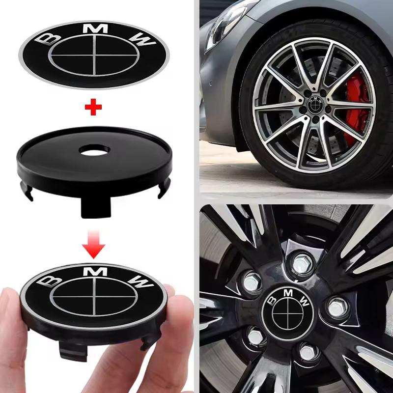 4pcs 56mm Car Wheel Stickers Center Hub Cap Emblem Badge Decal For BMW X1 X3 E39 E46 E30 E36 E87 E60 E90 F26 G02 E70 F15 E53 G05
