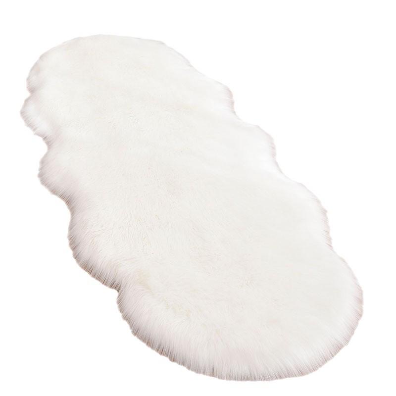 Soft Plush Carpet Rug - Imitation Wool for Bedroom, Sofa, or Bay Window
