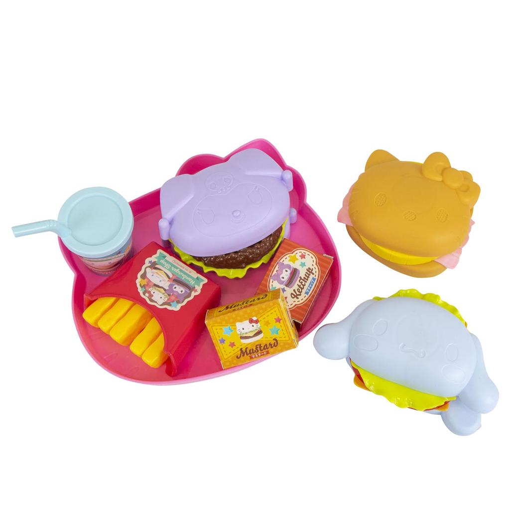 Maruka Sanrio Characters Mogumogu Hamburger Shop Toy for Pretend Play, Ages 3 and Up, 197932