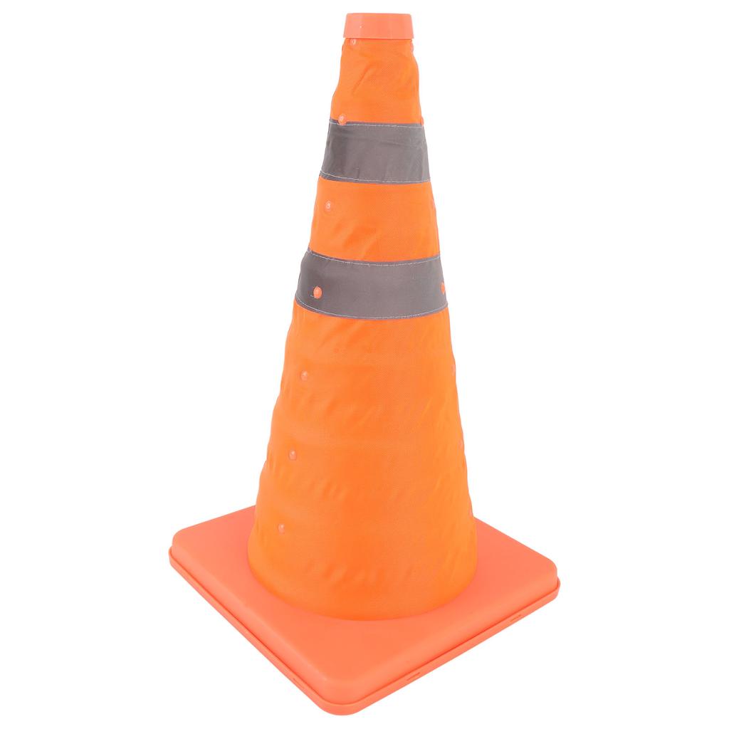 17.72in Traffic Cone Reflective Portable Bright Orange Multipurpose Foldable Road Cone for Garage