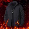 Men's 2025 Cross-border Diamond Plaid Stand Collar Jacket - Autumn/Winter Warm, Velvet-Lined Cotton Coat