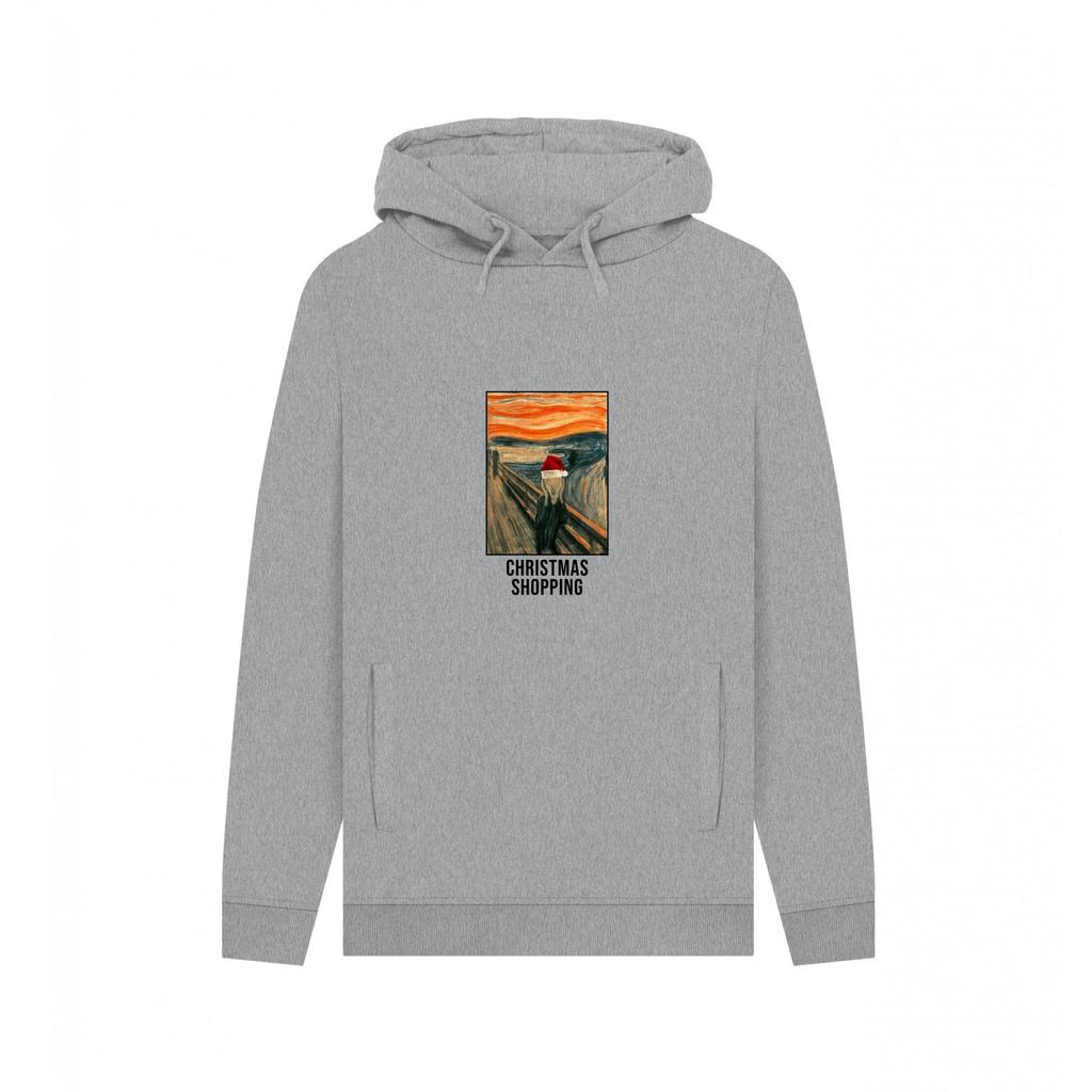 Apoh Unisex Adult Christmas Shopping Edvard Munch Hoodie