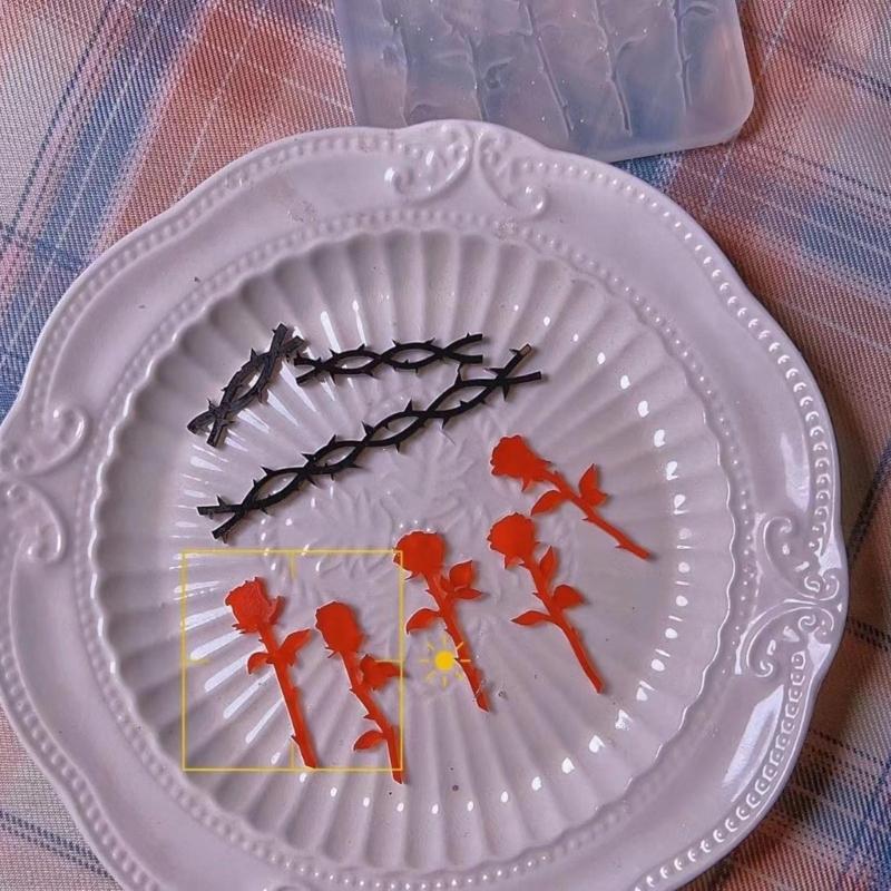 Antihaft-Silikonform Leckeres Essen-Themen-Gießform Vielseitige Backformen für Kuchen/Schokolade/Kekse/Süßigkeiten