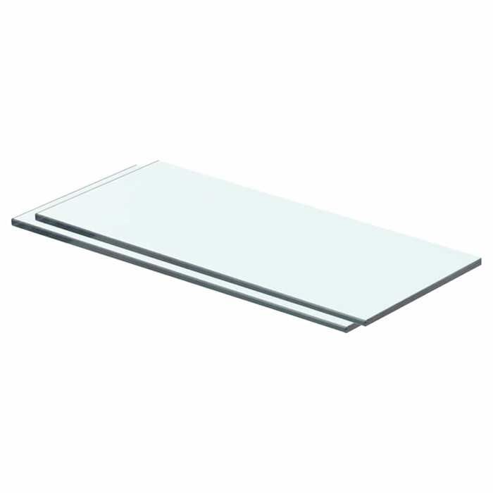 VidaXL Panneaux d'étagère 2 pcs Verre Transparent 40 x 12 cm