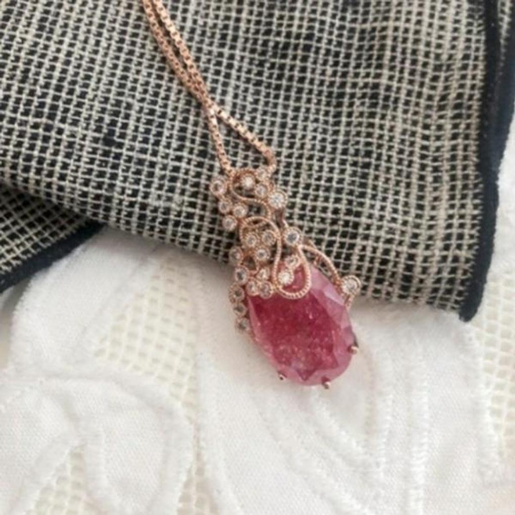 Atria Ice Cubic Lace Crystal Necklace JTOBAFR0023