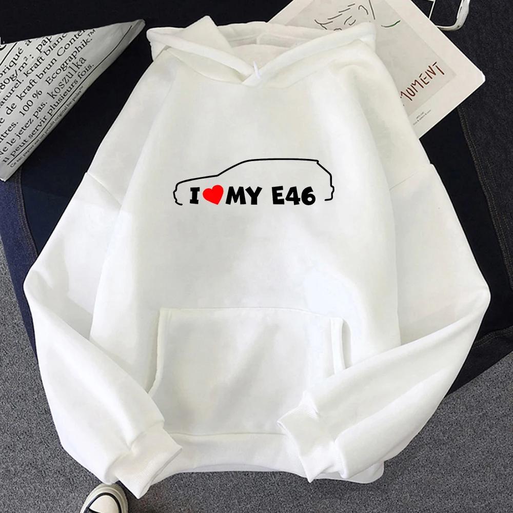 2022 Winter E46 Car Hoodies Spring/Autumn Women Tops Aesthetic Clothes Fashion Men Sweatshirt Graphic Hoodie Harajuku Sudaderas
