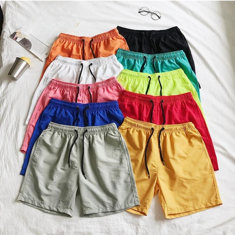 Summer Men's Casual Shorts Candy Color Five-point Pants Men's Ten-color Beach Pants Men