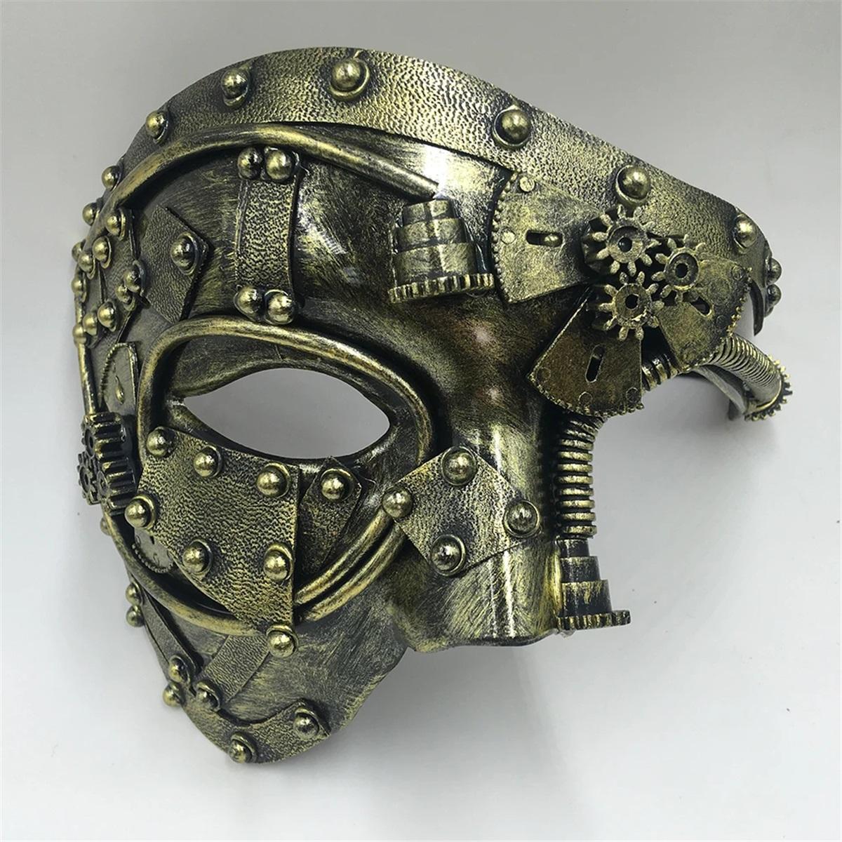 Helovīna Steampunk Smieklīgas Maskas PU Ādas