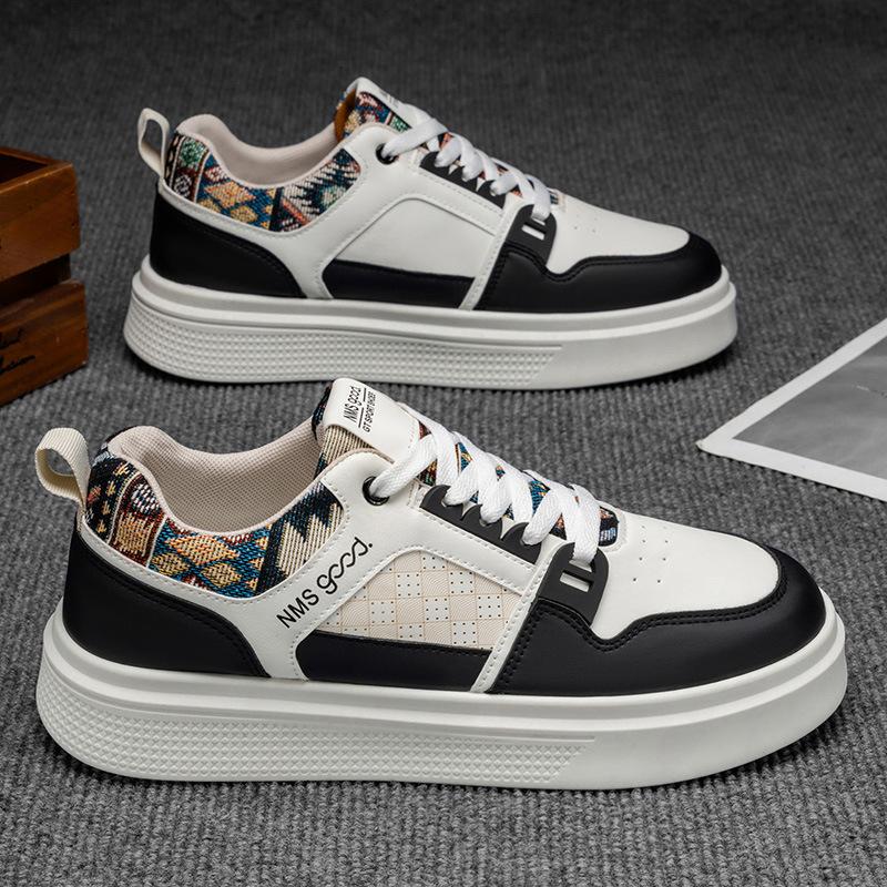 Autumn shoes new breathable sub-models niche ins leather casual sports board shoes
