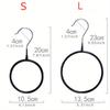 1pc Fashion Metal O-Shaped Universal Hooks, Wall-Mounted Scarf Tower Organizer, Easy Installation, Stylish Clothes Hanger