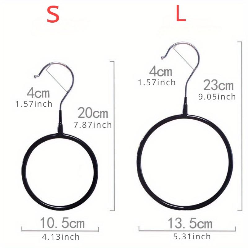 1pc Fashion Metal O-Shaped Universal Hooks, Wall-Mounted Scarf Tower Organizer, Easy Installation, Stylish Clothes Hanger