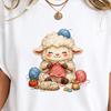 Süßes Schaf Strick-T-Shirt, Garn Häkel-Liebhaber Tee, Lamm Strick-Hobby Comfort Colors Tanktop, Häkel-Näh-Bastler Geschenk