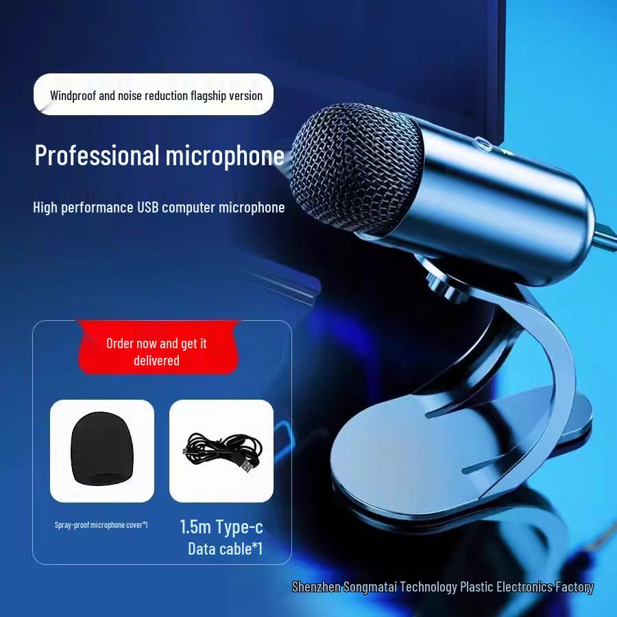 Fashion Tribe K6 USB Wired Microphone for Gaming, Streaming, and Recording