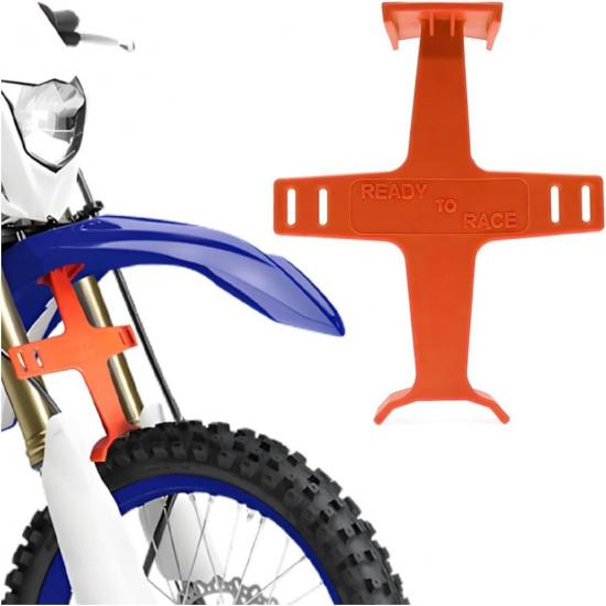 Motorcycle Suspension Fork Support Guard Transportation Protector, Orange