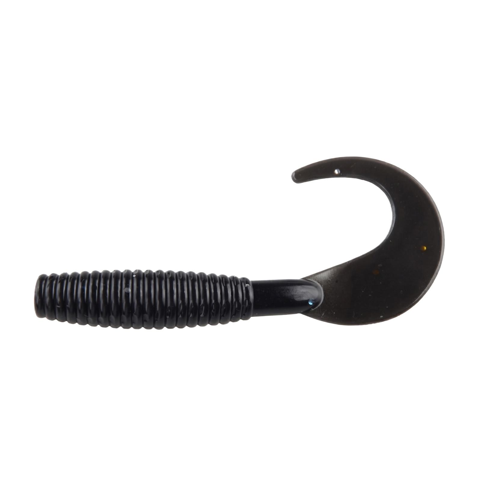 

Soft Fishing Lure Curled Tail Worm Bait Flexible Artificial Worm for Texas Rig Bass Fishing and Freshwater Angling Soft Plastic Bait one size