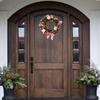 Artificial Christmas Wreath Door Garland Ornament Xmas for Porch Farmhouse