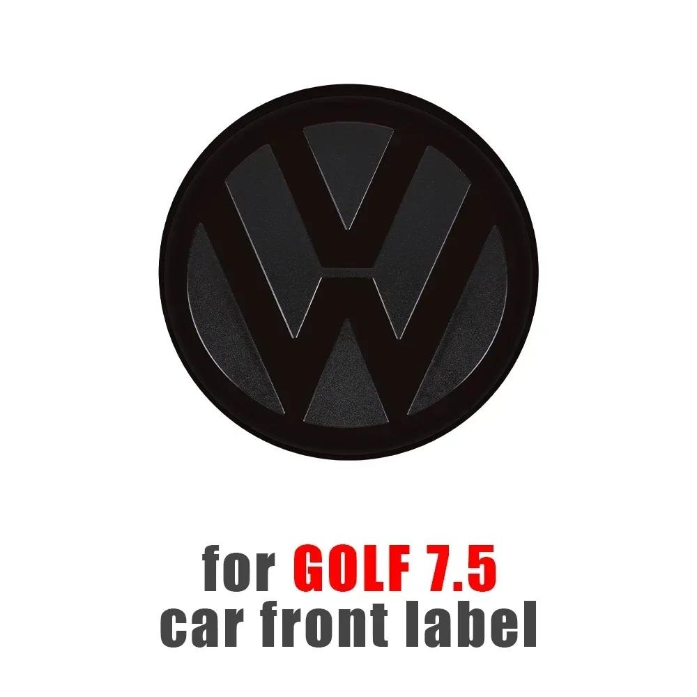 T23-Chrome Car Front Radiator Grille Replacement Emblem Rear Trunk Lid Badge Auto For Volkswagen Golf 7 7.5 Golf 8 Passat Polo 2021