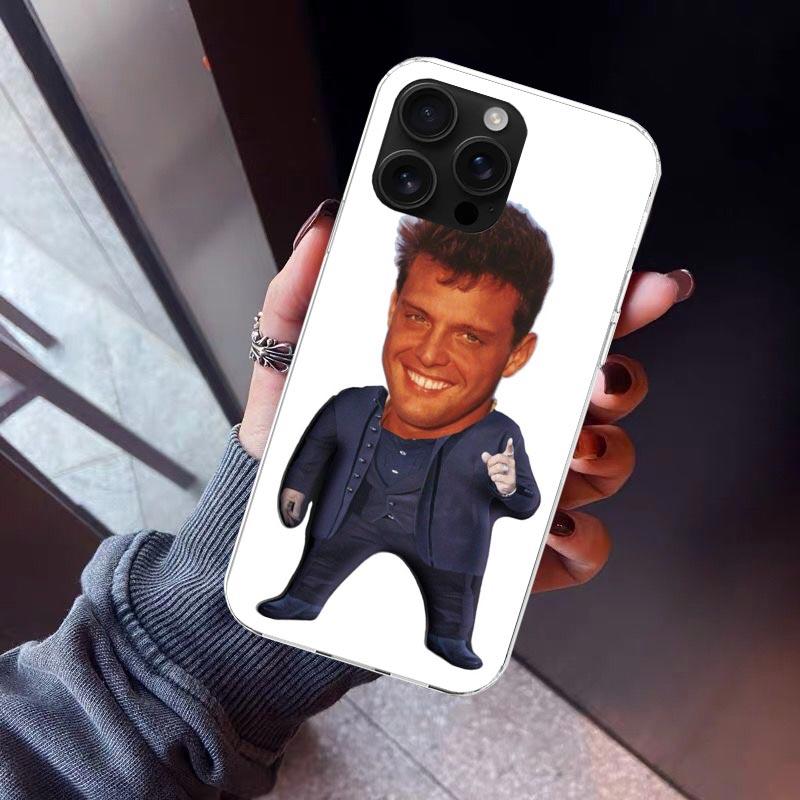 L-Luis M-Miguel Singer Phone Case For iPhone 17 Air 11 13 Mini 14 15 Plus 16 12 Pro Max 16E SE 7 8 Pattern Soft TPU Back Cover