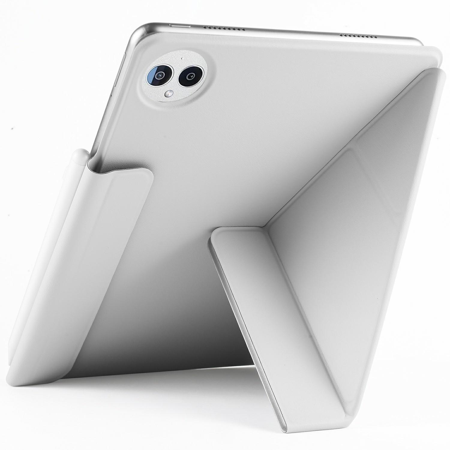 

For Huawei MatePad Pro 13.2 Case PC+PU Leather Origami Stand Magnetic Tablet Cover Grey