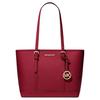MK Jet Set Travel Logo Charm Tote Bag Women Tote Gold Cherry-Red 35S0GTVT1L-CHERRY