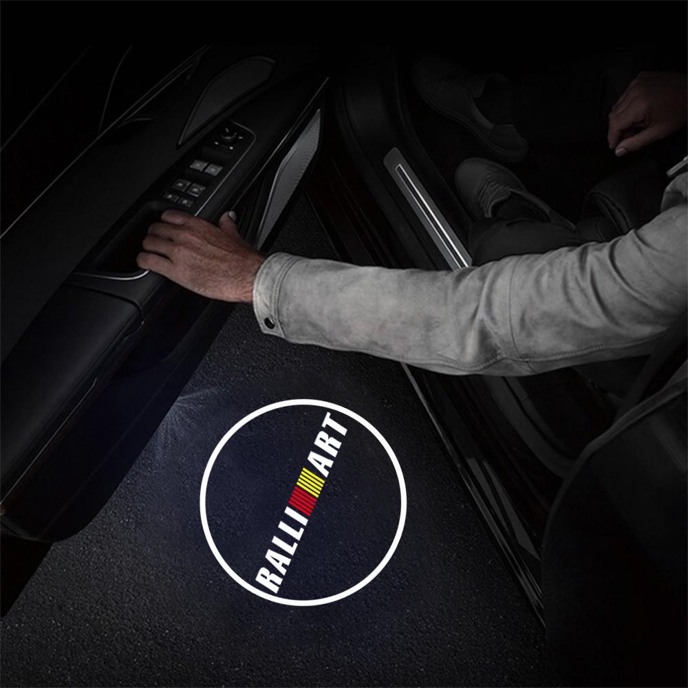 Car LED Door Projector Lamp Laser HD Welcome Courtesy Lights Decoration For Mitsubishi Lancer 10 Xpander Pajero 4 Montero Triton
