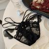 Women's Panties Mesh Ruffle Hollow Out Sexy Lace Flower Pattern Cotton Crotch Perspective Erotic Panties Thin Seamless Briefs