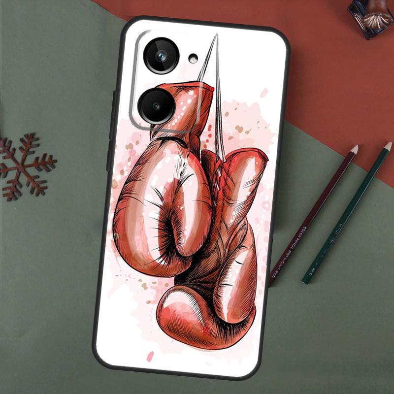 

Boxing Gloves Case For Realme C55 C51 C75 C63 C61 C53 C35 C65 C67 C71 11 12 13 14 15 Pro Plus GT6 GT7 Pro Realme C51