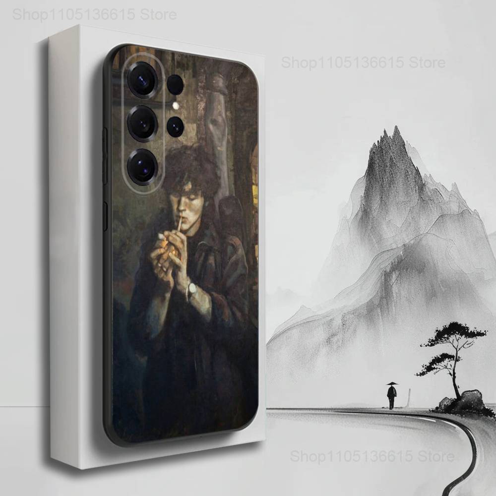

Singer V-Viktor T-TSOI Phone Case For Samsung S9,S10,S20,S10,S21,S25,S24,S23,Ultra,FE,Plus,Lite,Soft Silicone Black Cover SamsungS235G