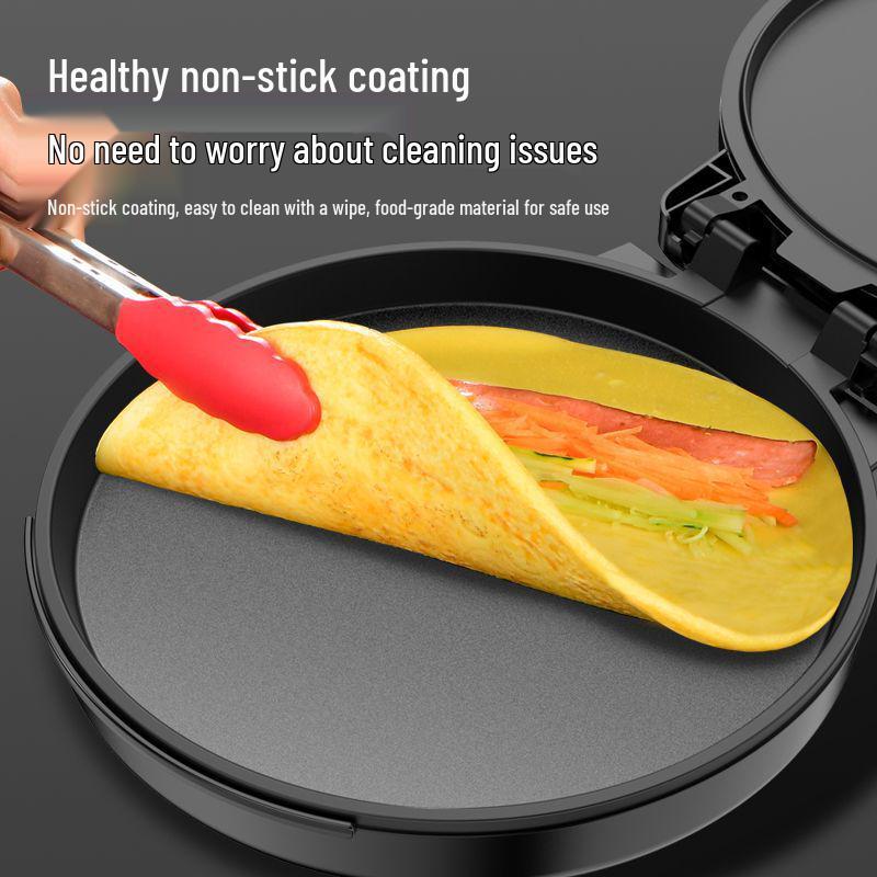 Commercial Double-Sided Electric Griddle for Pancakes and Crepes, Large Diameter, High Power
