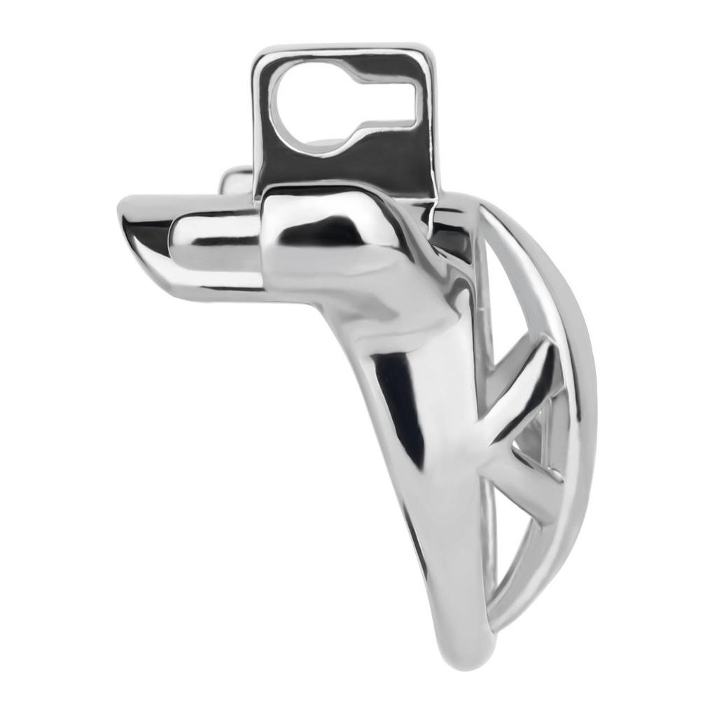 Men Short CB Lock Penis Cage Cock Lock Sounding Stainless Steel Chastity Lock Sex Toy